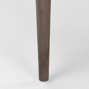 Mercana Palisades Elegant Dining Chair with Solid Beech Wood Frame for Modern and Transitional Spaces Gray Fabric | Brown Wood |  Armed 68195