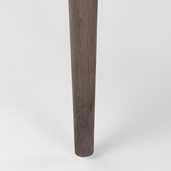 Mercana Palisades Elegant Dining Chair with Solid Beech Wood Frame for Modern and Transitional Spaces Gray Fabric | Brown Wood |  Armed 68195