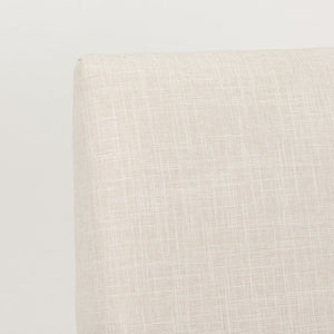 Mercana Palisades Armless Dining Chair - Elegant Upholstered Comfort with Solid Wood Frame for Stylish Dining Cream Fabric | Light Brown Wood 69823