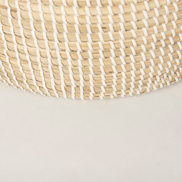 Mercana Kairi Stylish Floor Baskets with Handles for Organized Storage and Coastal Home Décor Charm 70225