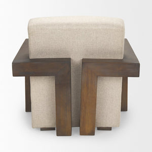 Mercana Sovereign Upholstered Accent Chair with Solid Wood Frame – Modern Comfort for Any Space 70222