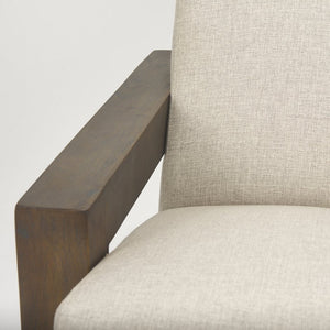 Mercana Sovereign Upholstered Accent Chair with Solid Wood Frame – Modern Comfort for Any Space 70222