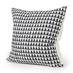 Mercana Jolie Square Decorative Pillow Cover with Modern Arrowhead Print for Stylish Home Accents Cream/Black | 22x22 70309