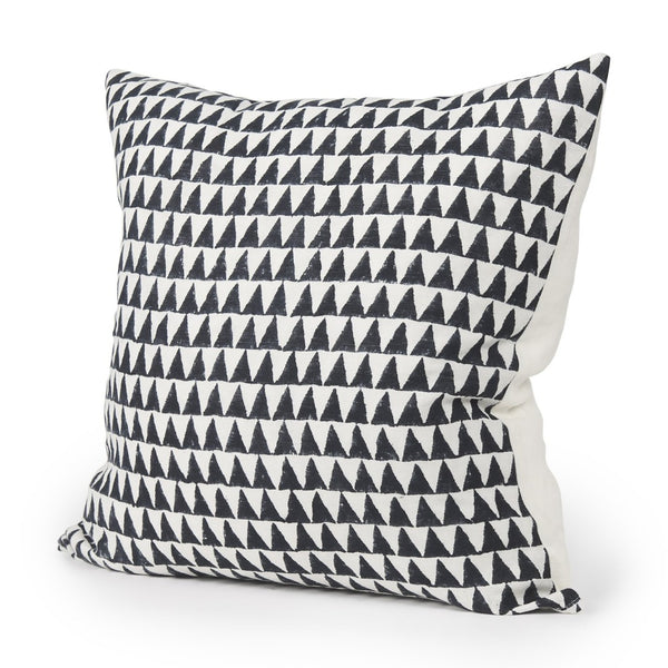 Mercana Jolie Square Decorative Pillow Cover with Modern Arrowhead Print for Stylish Home Accents Cream/Black | 22x22 70309