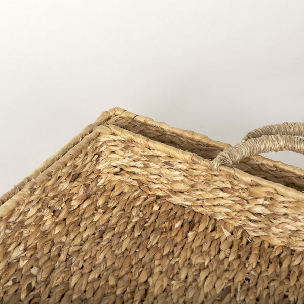 Mercana Hona Handwoven Large Rectangular Nesting Trays for Stylish Serving and Organizing in Any Room 70227