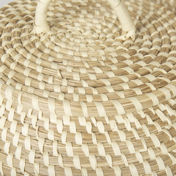 Mercana Kalopa Handwoven Floor Baskets for Stylish Storage and Organization in Any Room Décor, 13x13x15.7 70232