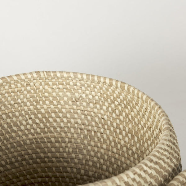 Mercana Kalopa Handwoven Floor Baskets for Stylish Storage and Organization in Any Room Décor, 13x13x15.7 70232