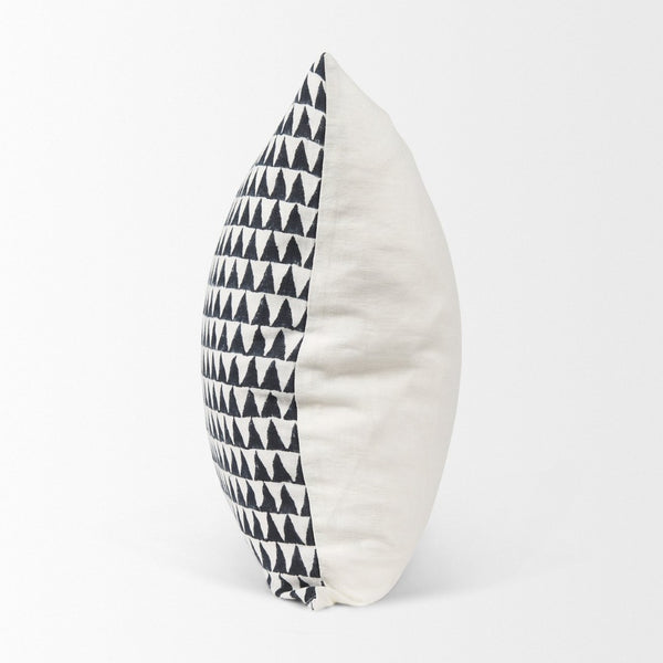 Mercana Jolie Square Decorative Pillow Cover with Modern Arrowhead Print for Stylish Home Accents Cream/Black | 22x22 70309