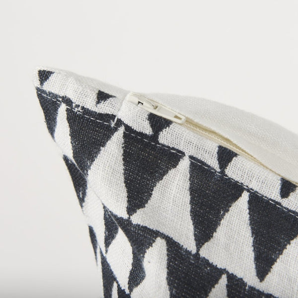 Mercana Jolie Square Decorative Pillow Cover with Modern Arrowhead Print for Stylish Home Accents Cream/Black | 22x22 70309