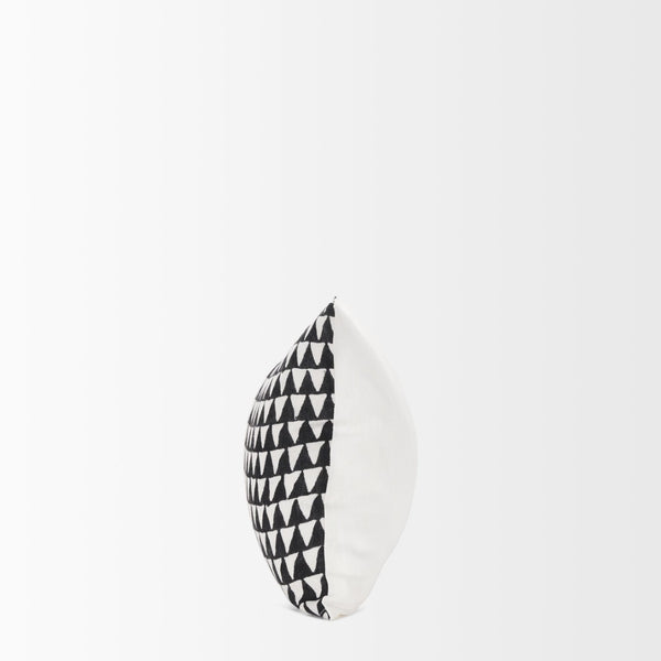 Mercana Jolie Square Decorative Pillow Cover with Modern Arrowhead Print for Stylish Home Accents Cream/Black | 14x26 70310