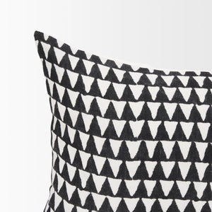 Mercana Jolie Square Decorative Pillow Cover with Modern Arrowhead Print for Stylish Home Accents Cream/Black | 14x26 70310