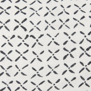 Mercana Jayden Decorative Pillow Cover - Elegant Natural Linen with Merlot X-Dot Print for Modern Spaces Cream/Black | 22x22 70313