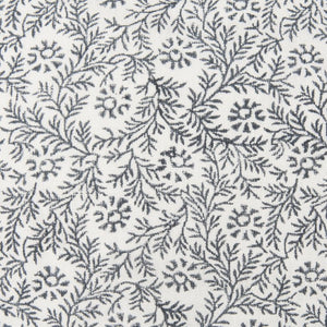 Mercana Jayne Lumbar Decorative Pillow Cover with Indigo Botanical Print for Coastal and Boho Decor 70318