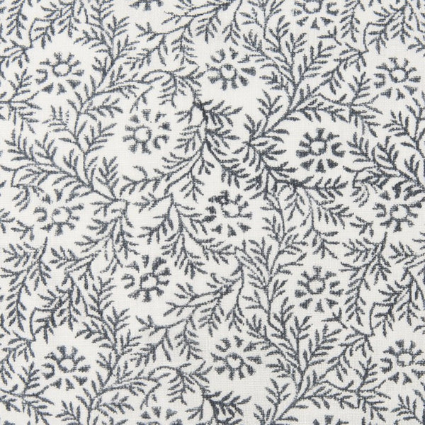 Mercana Jayne Lumbar Decorative Pillow Cover with Indigo Botanical Print for Coastal and Boho Decor 70318