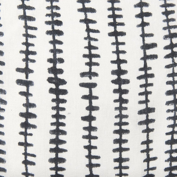 Mercana Jenna Decorative Pillow Cover - Modern Cream Linen with Hand-Drawn Black Print for Stylish Living Spaces Cream/Black | 22x22 70321