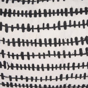 Mercana Jenna Decorative Pillow Cover - Modern Cream Linen with Hand-Drawn Black Print for Stylish Living Spaces Cream/Black | 14x26 70322