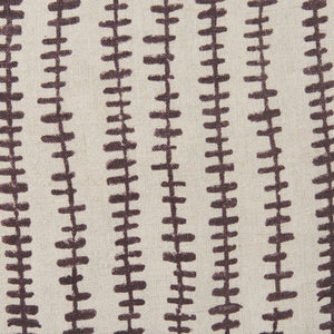 Mercana Jenna Decorative Pillow Cover - Modern Cream Linen with Hand-Drawn Black Print for Stylish Living Spaces Beige/Merlot | 22x22 70323