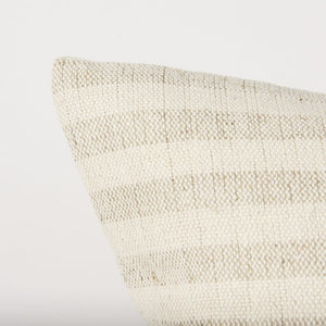 Mercana Jace Decorative Pillow Cover in Timeless Striped Design for Versatile Home Accent and Comfort Cream/Beige | 22x22 70325