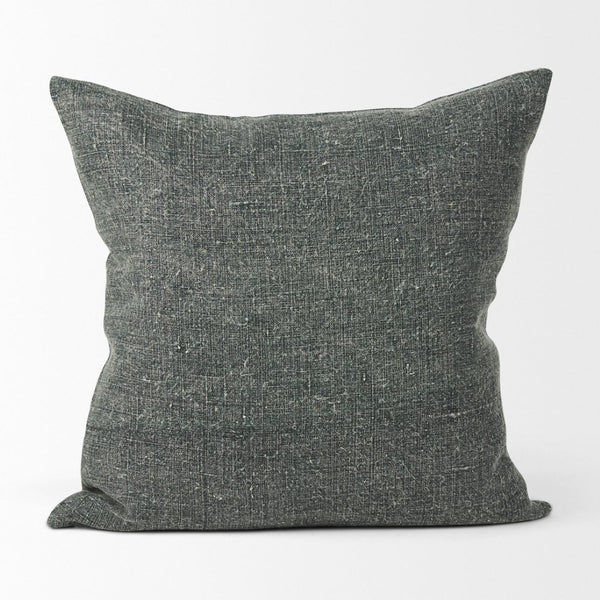 Mercana Jack Green Linen Square Decorative Pillow Cover for a Calming, Natural Touch in Your Space Green | 22x22 70328