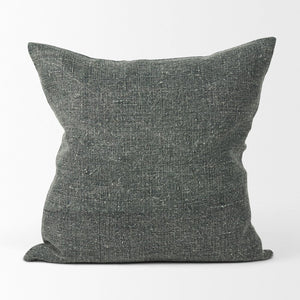 Mercana Jack Green Linen Square Decorative Pillow Cover for a Calming, Natural Touch in Your Space Green | 22x22 70328