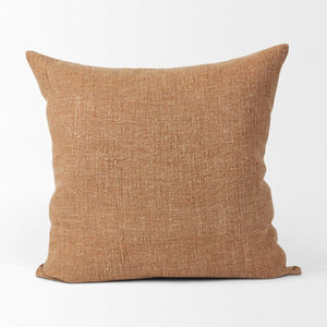 Mercana Jack Green Linen Square Decorative Pillow Cover for a Calming, Natural Touch in Your Space Rust | 22x22 70329