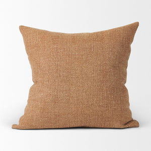 Mercana Jack Green Linen Square Decorative Pillow Cover for a Calming, Natural Touch in Your Space Rust | 22x22 70329