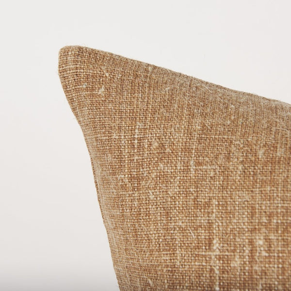 Mercana Jack Green Linen Square Decorative Pillow Cover for a Calming, Natural Touch in Your Space Rust | 22x22 70329