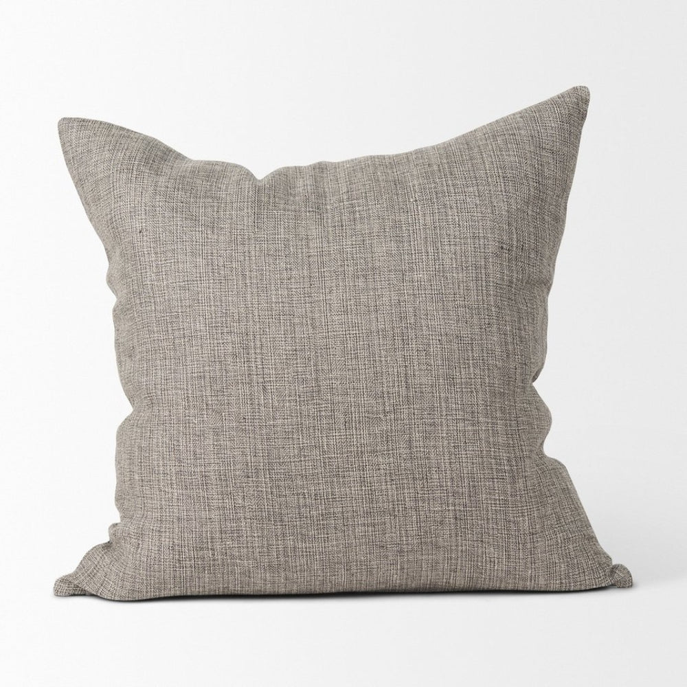 Mercana Jacklyn Square Linen Decorative Pillow Cover - Soft, Versatile Accent for Any Home Décor Style Grey | 22x22 70331