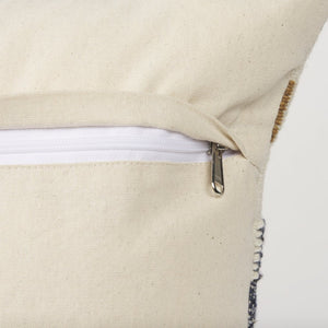 Mercana Kenzie Handwoven Square Pillow Cover with Ikat Pattern for Cozy, Artisanal Home Decor Accents 70336