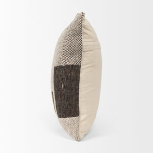 Mercana Kyle Square Pillow Cover - Sophisticated Neutral Accent for Elegant Living Spaces and Cozy Texture Beige | Abstract | 20x20 70338