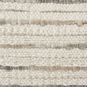 Mercana Kodi Handwoven Pillow Cover - Timeless Neutral Accent for Modern and Farmhouse Decor, 20" x 20" Cream | Stripes | 14x26 70340