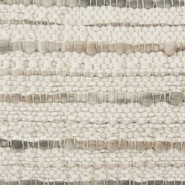 Mercana Kodi Handwoven Pillow Cover - Timeless Neutral Accent for Modern and Farmhouse Decor, 20" x 20" Cream | Stripes | 14x26 70340