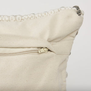 Mercana Kodi Handwoven Pillow Cover - Timeless Neutral Accent for Modern and Farmhouse Decor, 20" x 20" Cream | Stripes | 14x26 70340