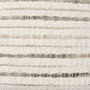 Mercana Kodi Handwoven Pillow Cover - Timeless Neutral Accent for Modern and Farmhouse Decor, 20" x 20" Cream | Stripes | 20x20 70341