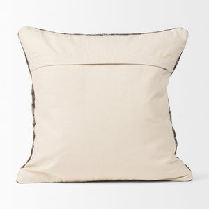 Mercana Khloe Heirloom-Inspired Square Pillow Cover - Vintage Rug Aesthetic for Timeless Home Elegance Taupe | Jacquard | 20x20 70343
