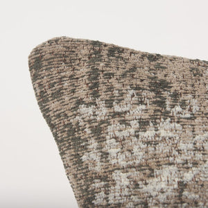 Mercana Khloe Heirloom-Inspired Square Pillow Cover - Vintage Rug Aesthetic for Timeless Home Elegance Taupe | Jacquard | 20x20 70343