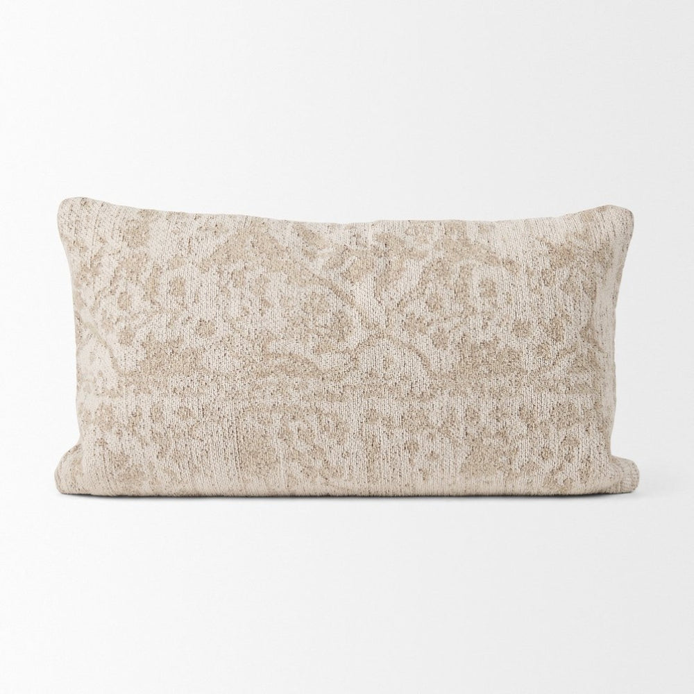 Mercana Khloe Lumbar Pillow Cover – Elegant Textured Design for Sofas, Beds, and Accent Chairs in Neutral Tones 70344
