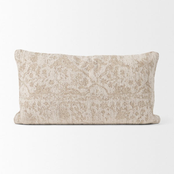 Mercana Khloe Lumbar Pillow Cover – Elegant Textured Design for Sofas, Beds, and Accent Chairs in Neutral Tones 70344