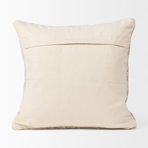 Mercana Khloe Heirloom-Inspired Square Pillow Cover - Vintage Rug Aesthetic for Timeless Home Elegance Cream | Jacquard | 20x20 70345