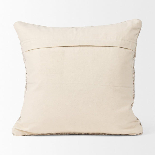 Mercana Khloe Heirloom-Inspired Square Pillow Cover - Vintage Rug Aesthetic for Timeless Home Elegance Cream | Jacquard | 20x20 70345