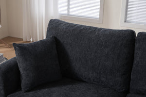 English Elm Sleeper Sofa Bed - Modern 2-Seater Pull-Out Couch With Memory Foam Mattress For Small Spaces W3696S00004-GIGA