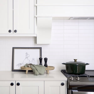 Mercana Carver Set of 2 Rustic Elevated Wooden Trays – Stylish Organizers for Home Décor & Essentials White-washed Wood | Oblong 70066