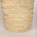 Mercana Kamli Large Beige Paper Mache Vase 70213