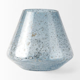 Mercana Robyn Short Blue Glass Vase 70351