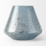 Mercana Robyn Short Blue Glass Vase 70351