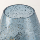 Mercana Robyn Short Blue Glass Vase 70351