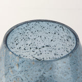 Mercana Robyn Short Blue Glass Vase 70351