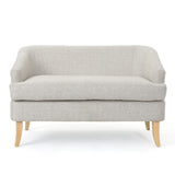 Christopher Knight Home® - Noble House - Sheena Mid Century Modern Beige Fabric Loveseat