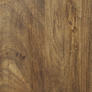 Mercana Brodie II Industrial Four-Shelf Shelving Unit with Sliding Ladder for Stylish Home Storage Solutions Medium Brown Wood | Black Metal | 57L 50031-AB