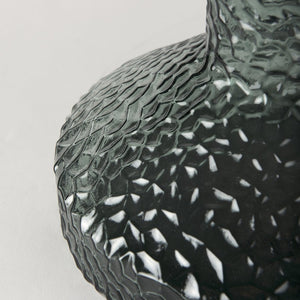 Mercana Jolene Pebbled Glass Vase – Translucent Green with Textured Finish for Elegant Home Décor Accents Green Glass | Tall 70365